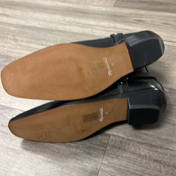 Madewell The Santiago Western Black Leather Ankle Boot US 11 - Picture 6 of 10